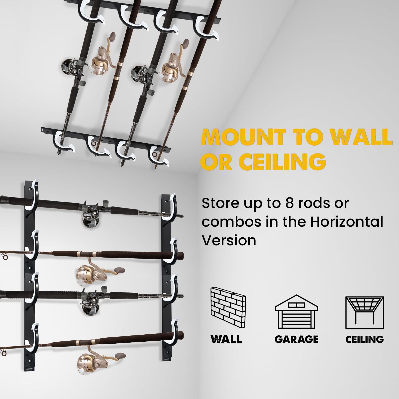 Includes mounting hardware for quick installation of QudraKast holders