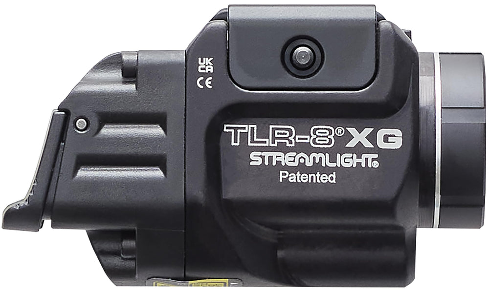 Compact, low-profile Streamlight light on handgun