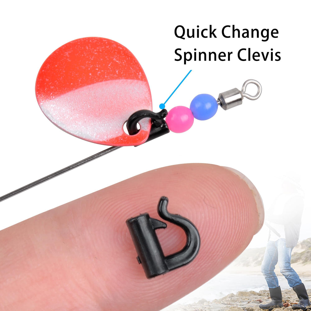 Blade spinner rig with clevis spinner