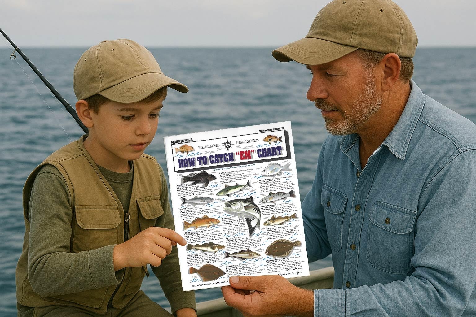 Illustrations for quick reference of saltwater fish identification