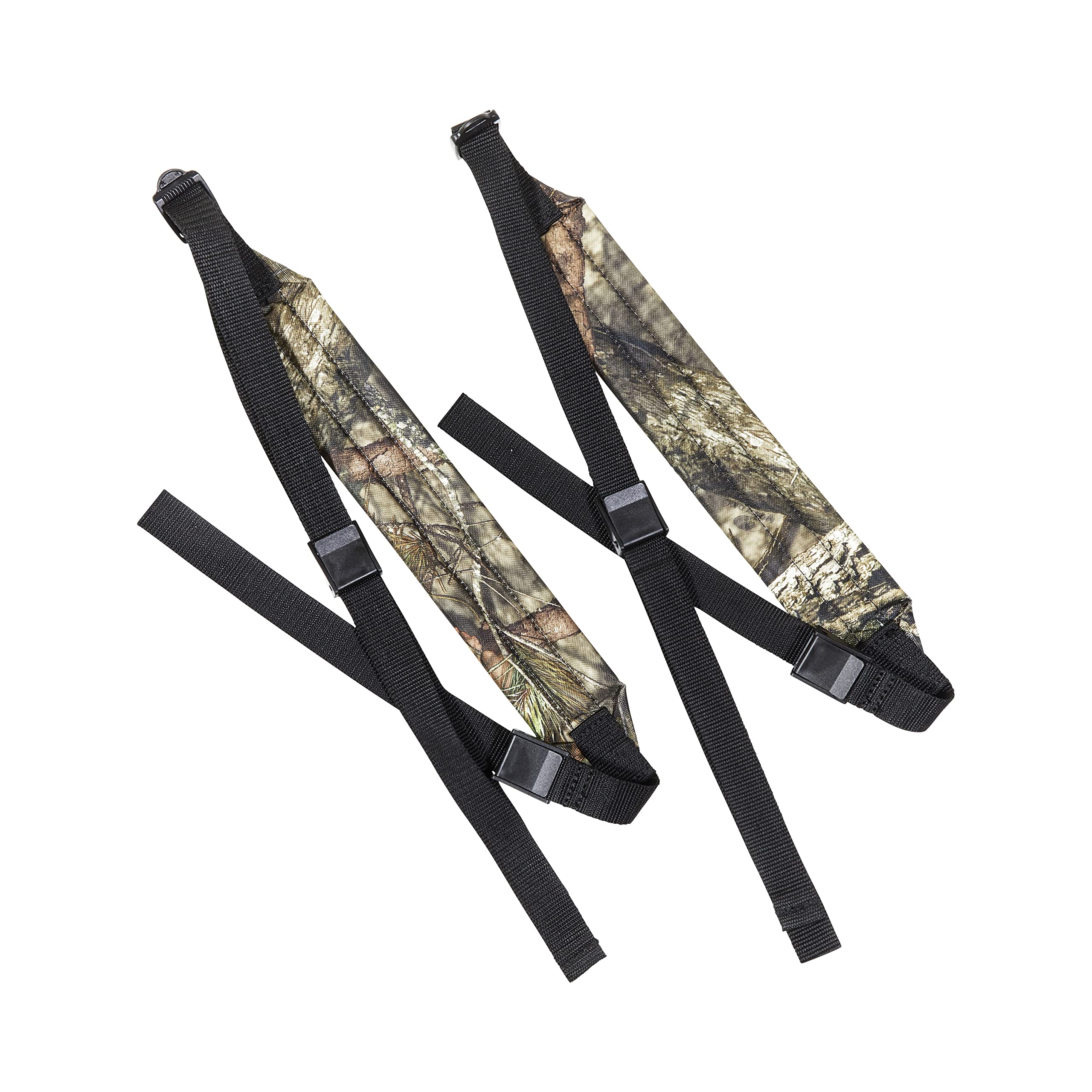 Quick-release buckles on treestand carry straps