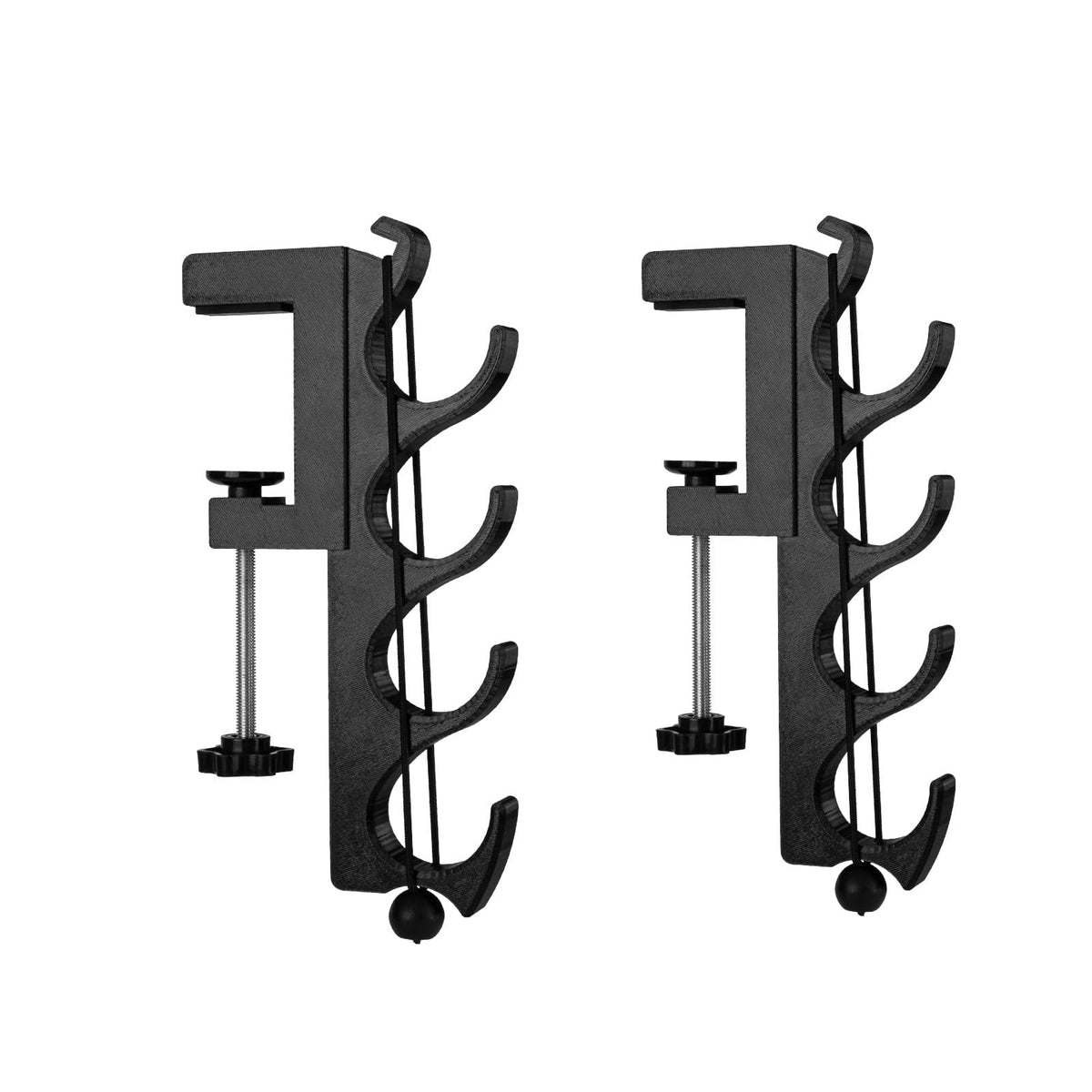 Quick-Release Fishing Rod Holder installed in a pickup truck bed with tonneau cover