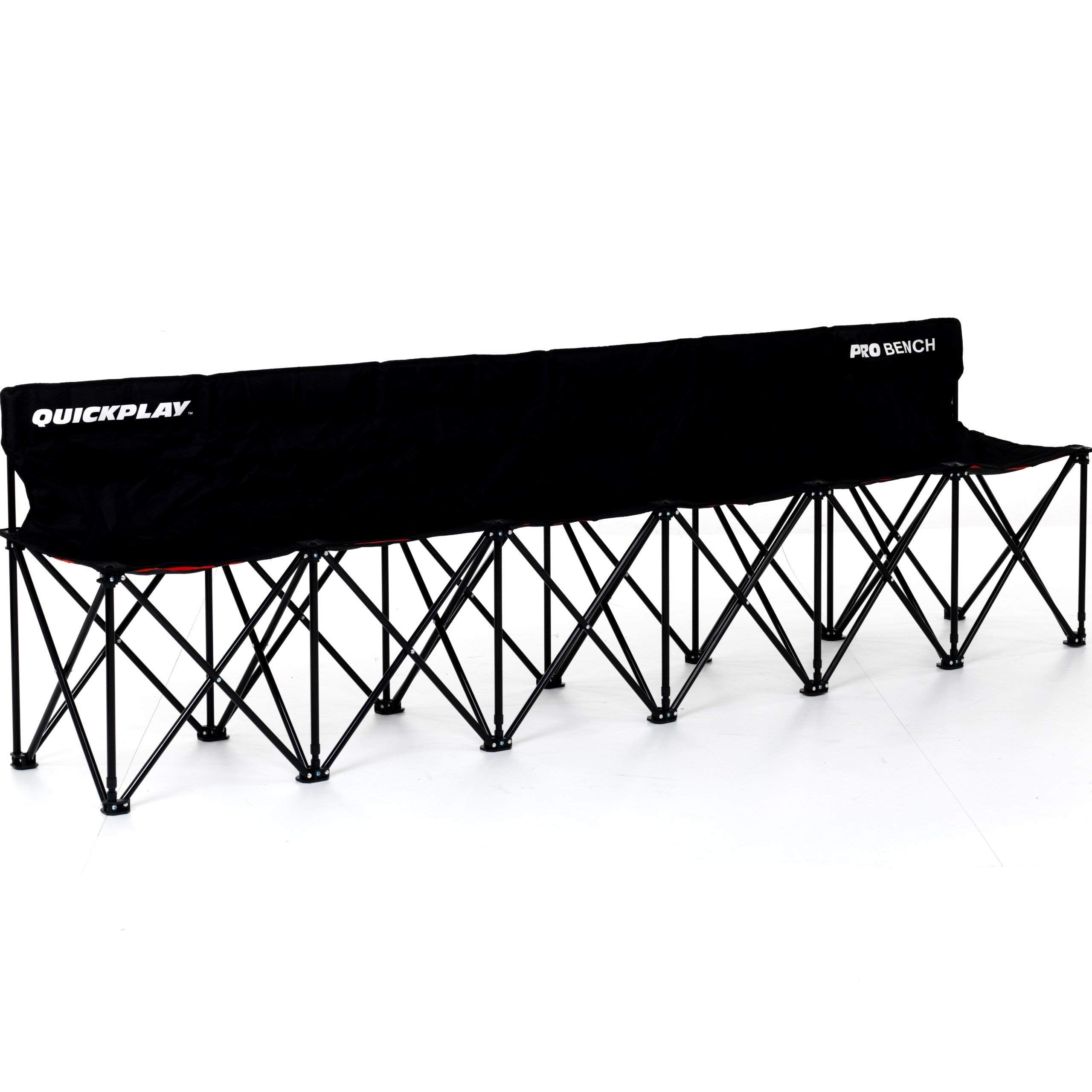 QUICKPLAY PRO folding-frame bench enables quick setup on any field