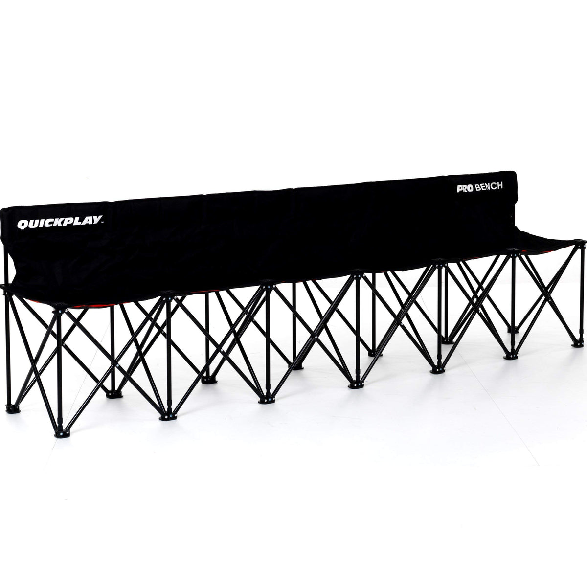 QUICKPLAY PRO folding-frame bench enables quick setup on any field