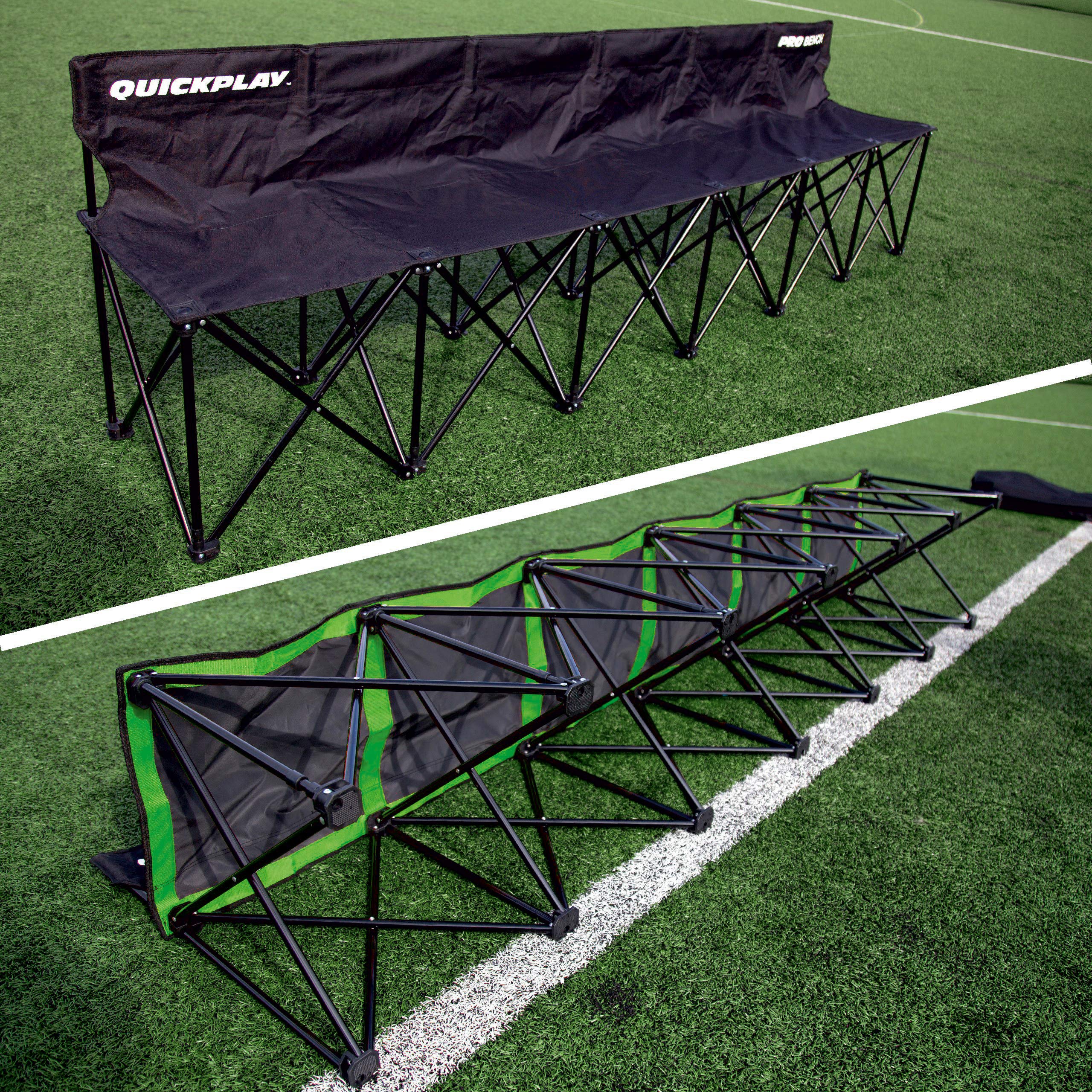 QUICKPLAY PRO 6-seat shelter adds shade for spectators