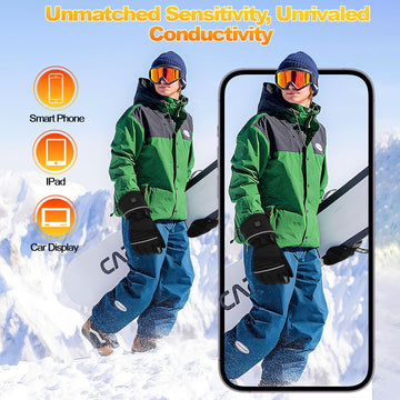 Quidnunc heated gloves three-heat-levels give customizable comfort on cold hikes.