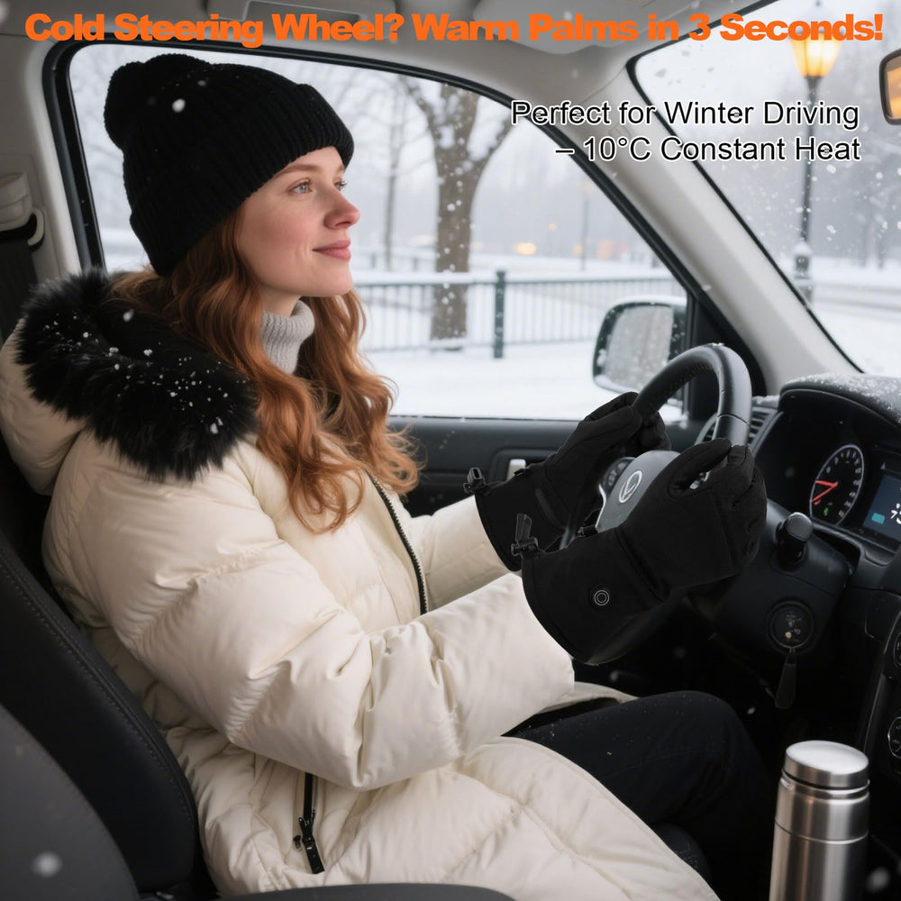 Quidnunc heated gloves ideal for winter runs and dog walks.