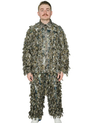 QuikCamo 3D Leafy Suit camouflage detail with over 1000 leaves for versatile terrain blending.