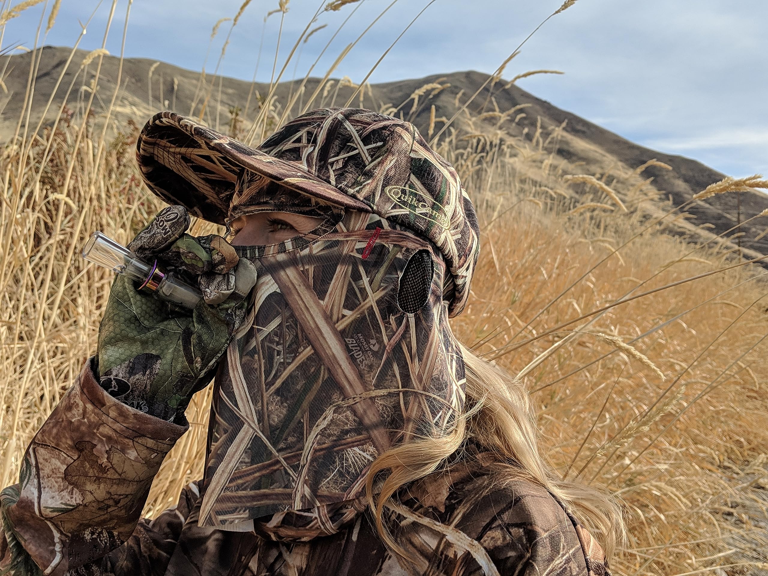 QuikCamo Mossy Oak pattern suits bow and turkey season setups