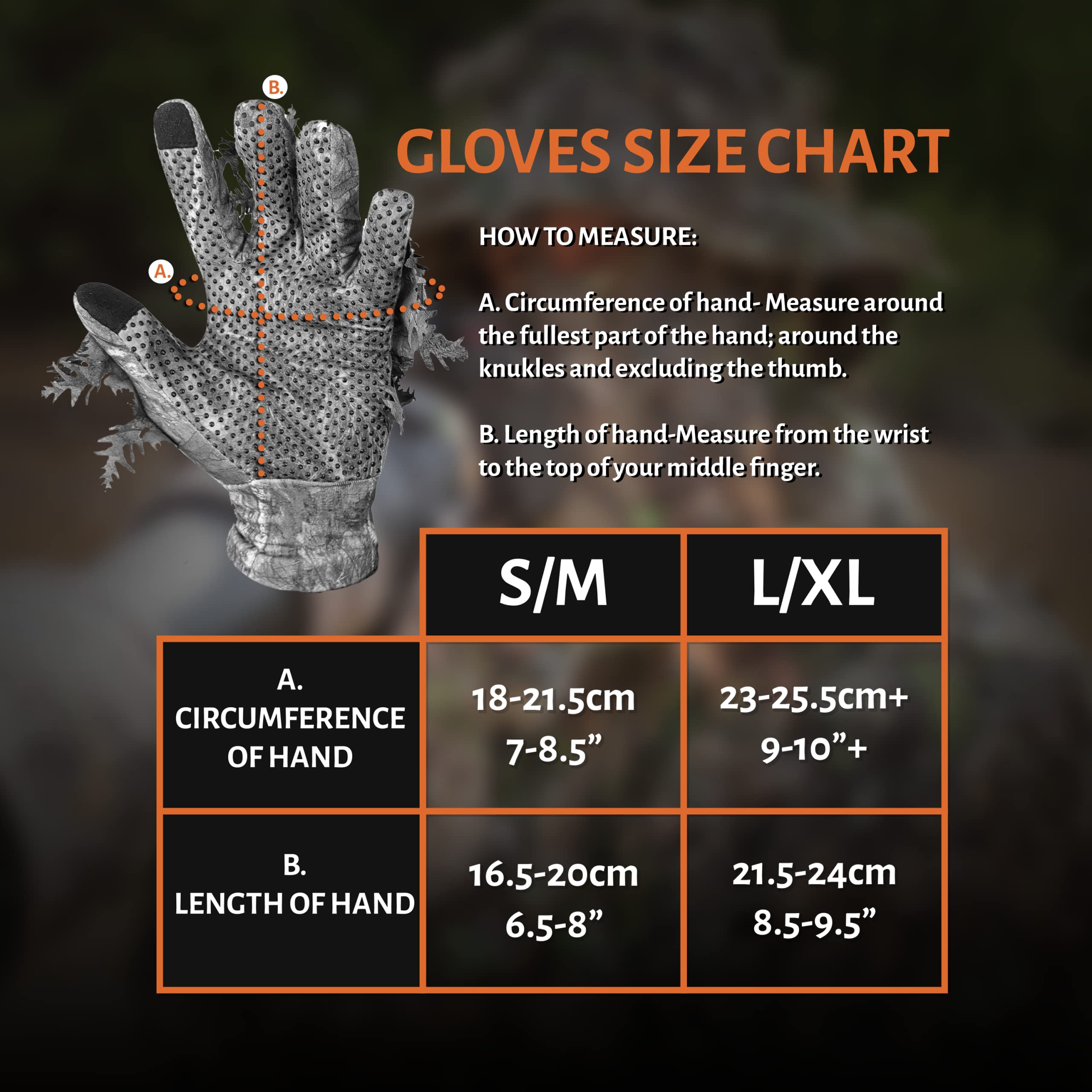 QuikCamo leafy camo gloves suited for birdwatching and wildlife photography setups.