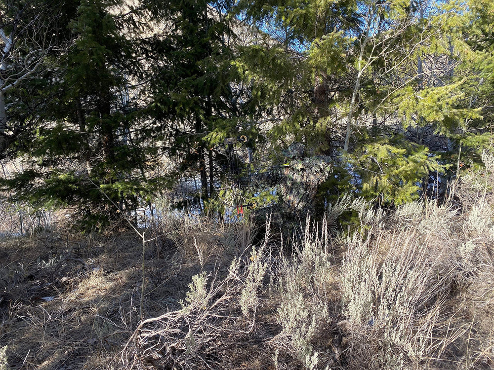 QuikCamo Durable Leafy Suit stands up to rugged terrain and varied woods.