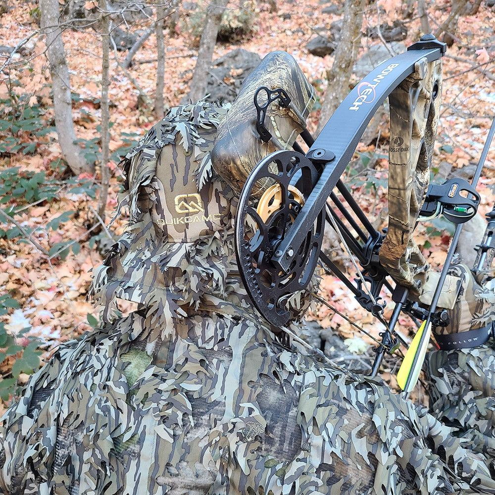 QuikCamo Mossy Oak Break-Up adjustable hat strap for a secure fit.