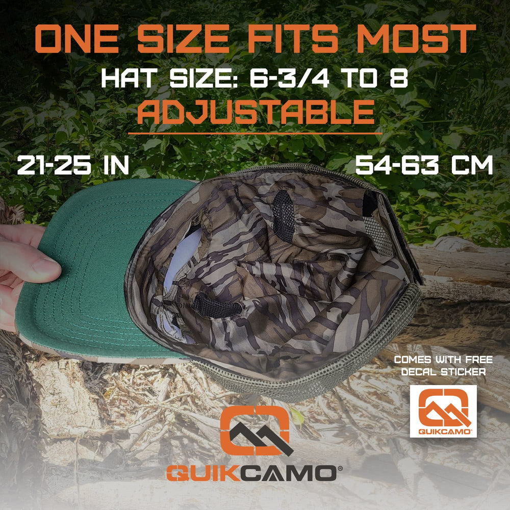 QuikCamo one-hand operation allows easy adjustments in the field