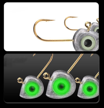 Quintathletic 3D eye design enhances lure realism and visibility