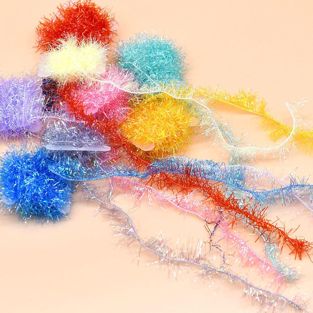 Quintathletic sparkle purple chenille card enhances streamer flash and visibility.