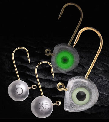 Quintathletic balanced-weight jig heads promote smooth action of soft plastics