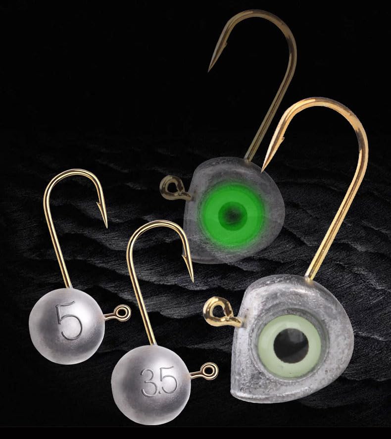 Quintathletic balanced-weight jig heads promote smooth action of soft plastics