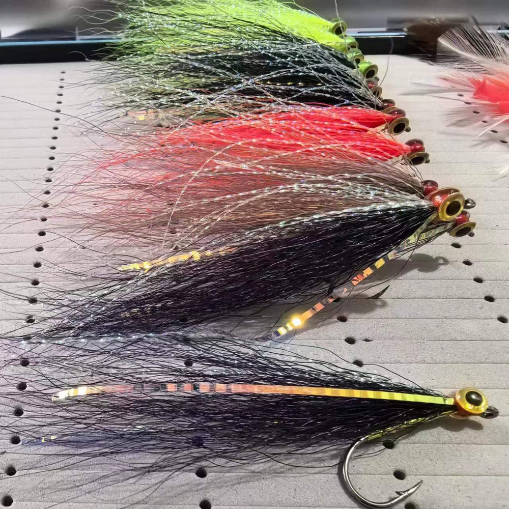 Quintathletic bucktail-enhancer strands boost flash and movement.