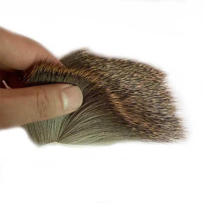 Quintathletic deer hair dry fly tie-ready patches for beginners and pros.
