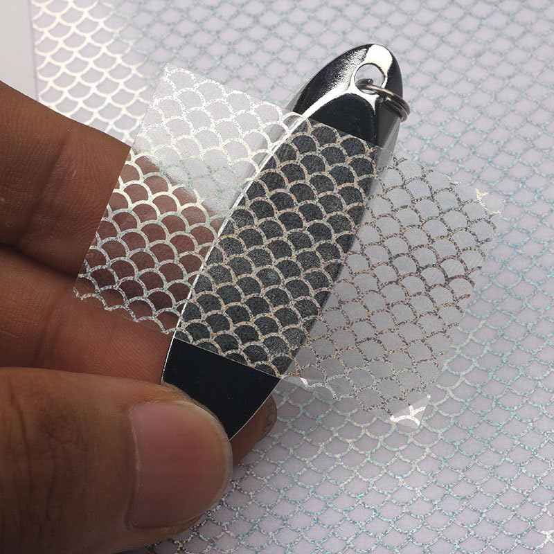 Quintathletic detailed fish-scale patterns boost realism on DIY squid jigs.