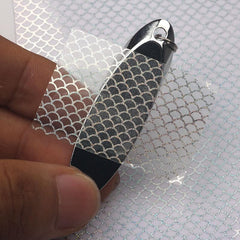 Quintathletic detailed fish-scale patterns boost realism on DIY squid jigs.