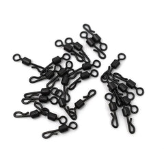 Quintathletic durable black-finish swivels resist corrosion during saltwater sessions.