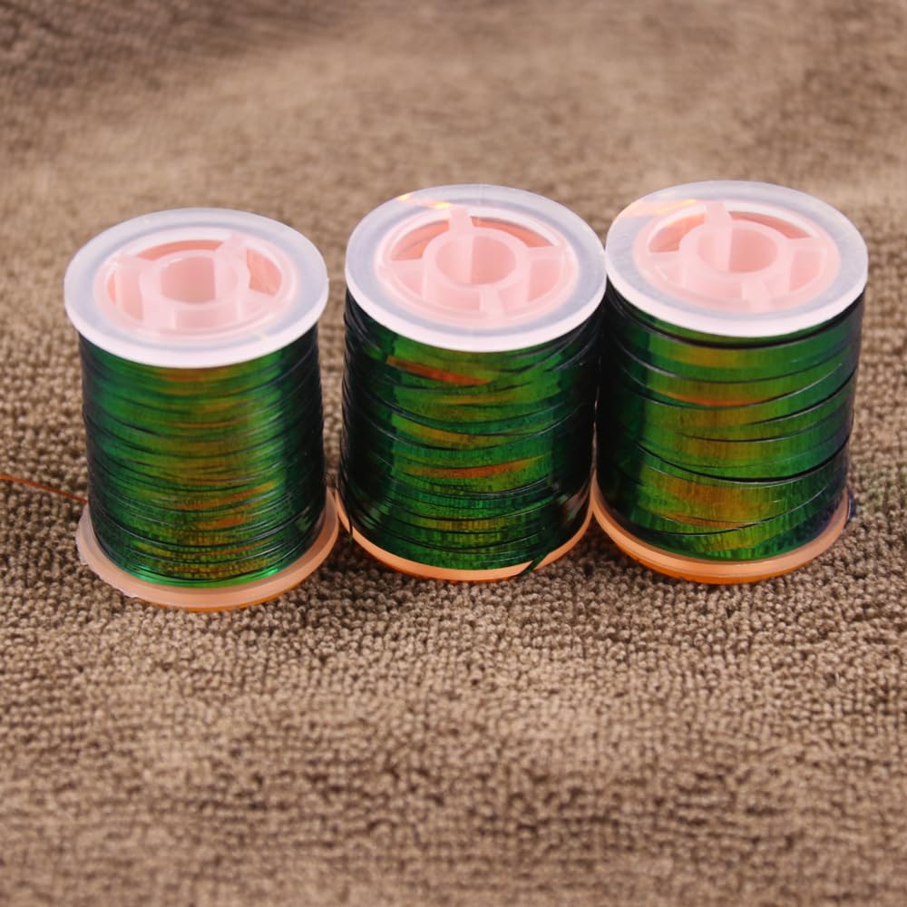 Quintathletic fly tying setup featuring durable flat tinsel for flexibility