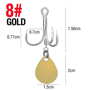 Quintathletic versatile hook set for both freshwater and saltwater fishing
