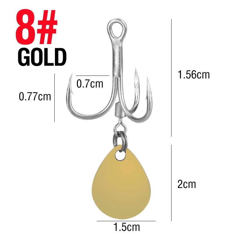 Quintathletic versatile hook set for both freshwater and saltwater fishing