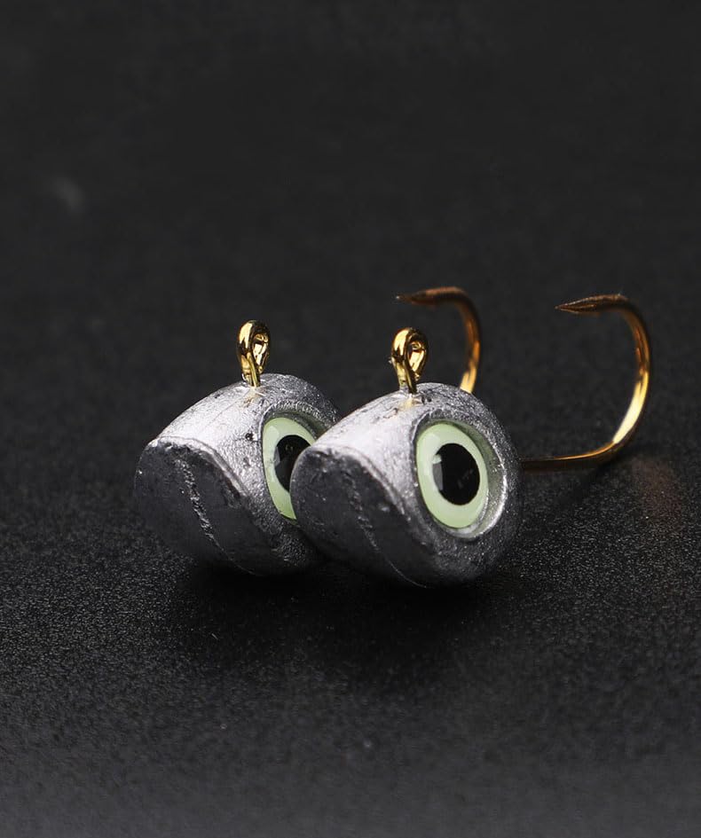 Quintathletic gold-plated hook point for strong, reliable hooksets in ajing