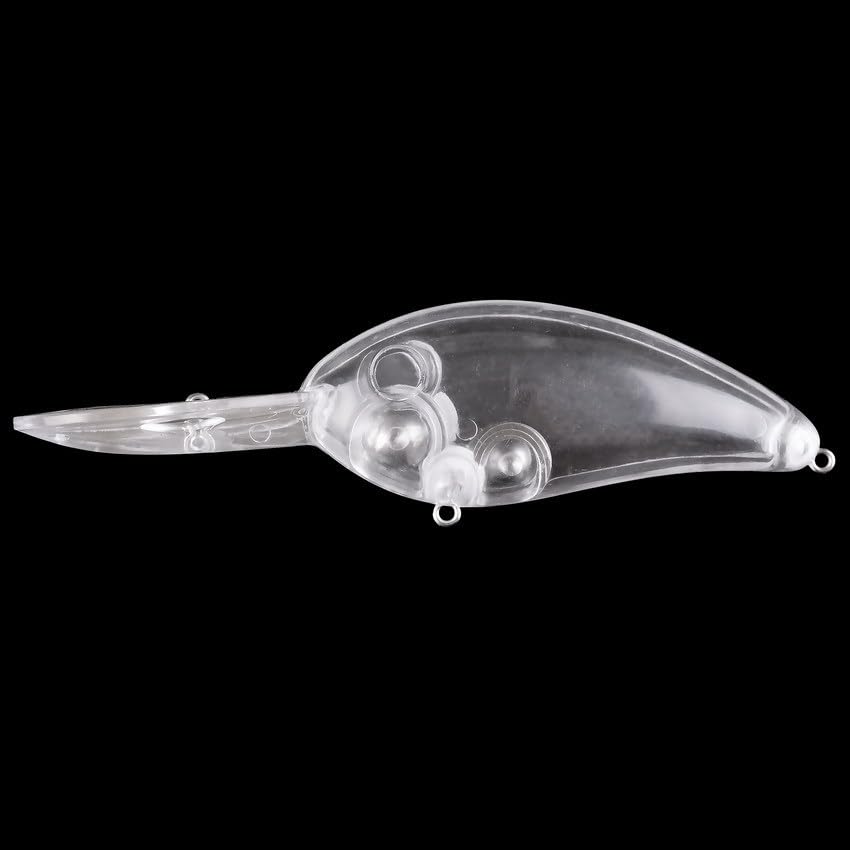Quintathletic unpainted minnow lure blank for customizable color patterns.