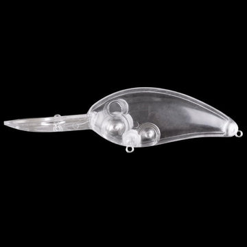 Quintathletic unpainted minnow lure blank for customizable color patterns.