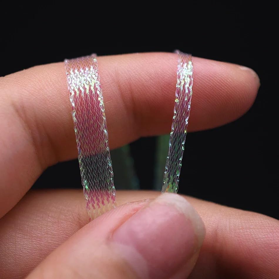 Quintathletic Premium braided material maintains shimmer after water exposure