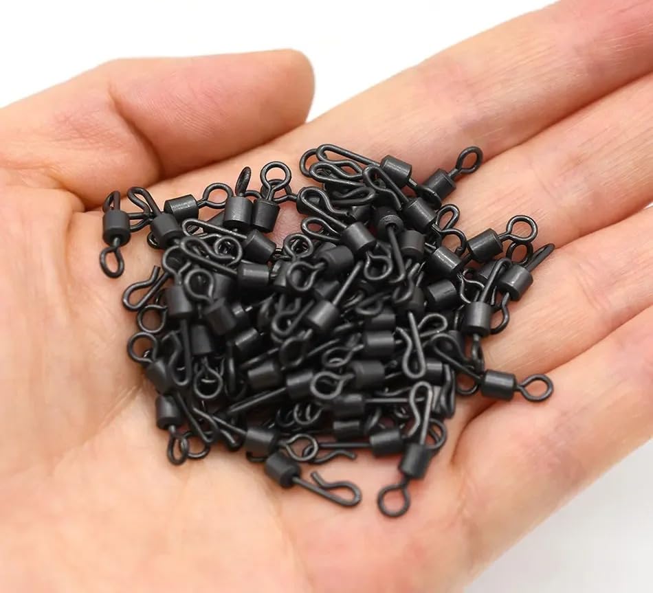 Quintathletic Q-shaped swivel quick-change design enables rapid lure swaps.