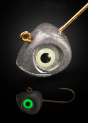 Quintathletic soft worm bait presentation with balanced jig head for natural movement