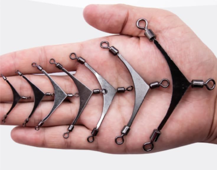 Quintathletic spreader bar used in trolling setup to separate lines.
