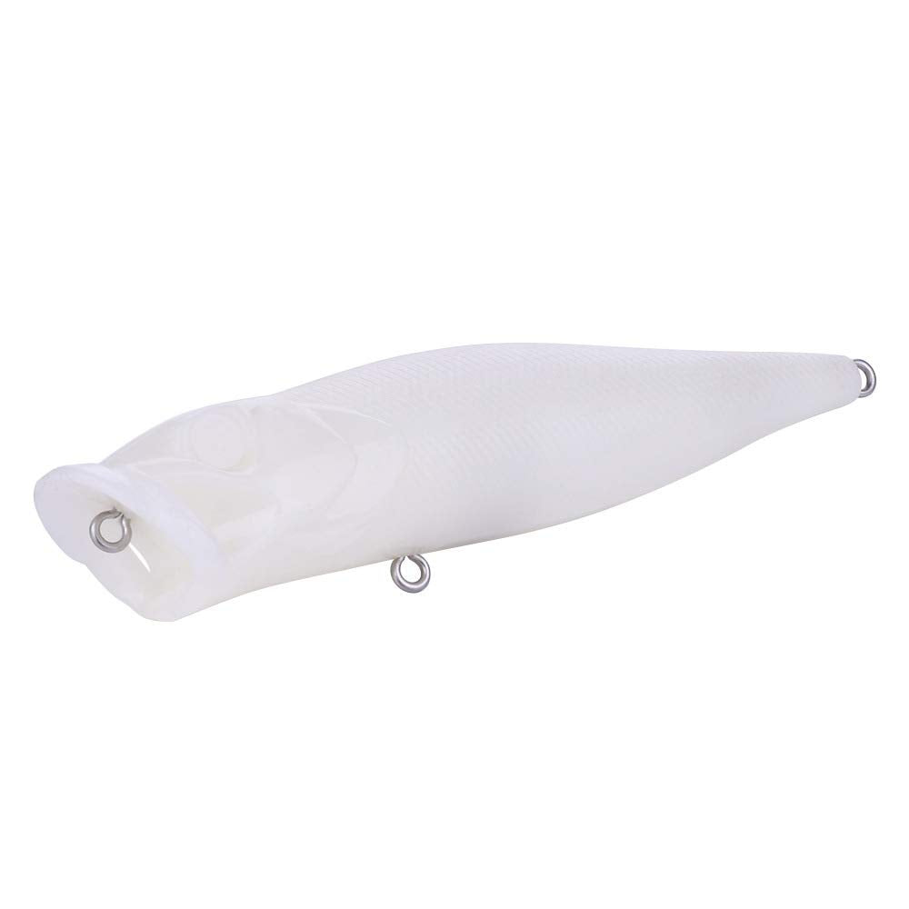 Quintathletic unpainted popper blank sized for topwater action