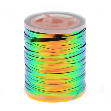 Quintathletic wet flies body wrap with holographic tinsel detail visible