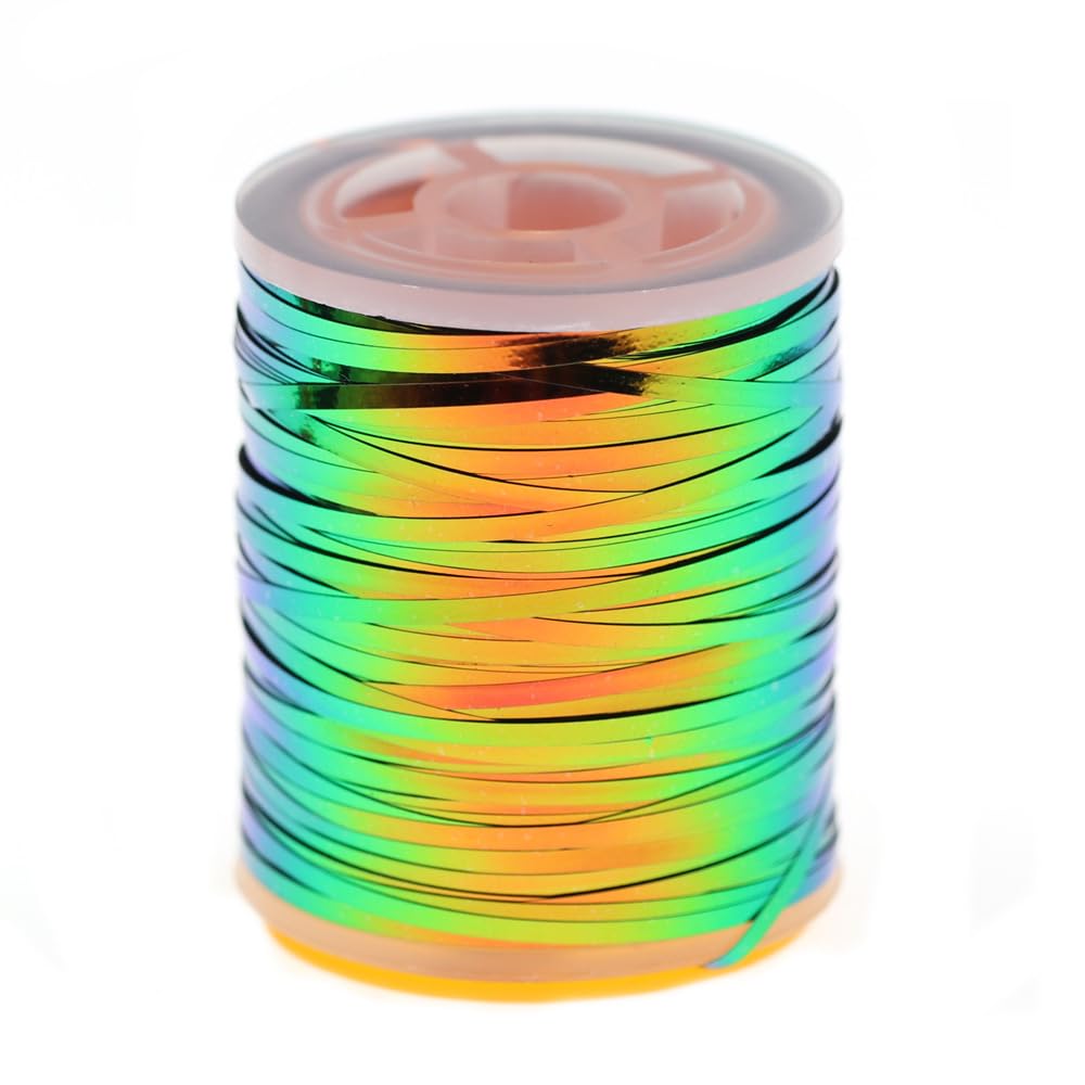 Quintathletic wet flies body wrap with holographic tinsel detail visible