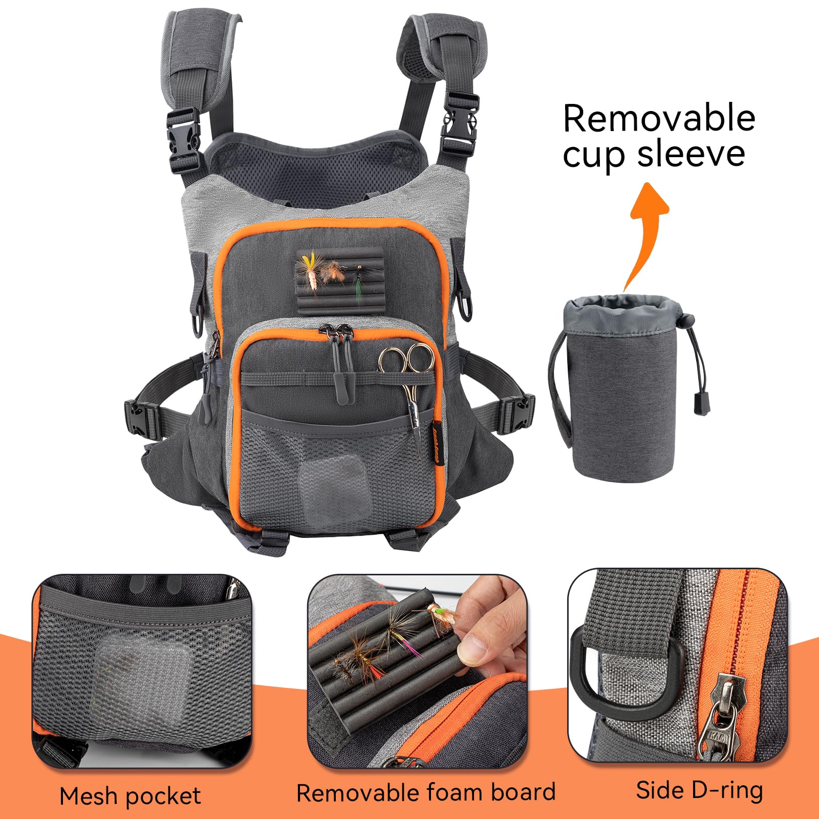 Rear belt loop attachment and breathable back panel