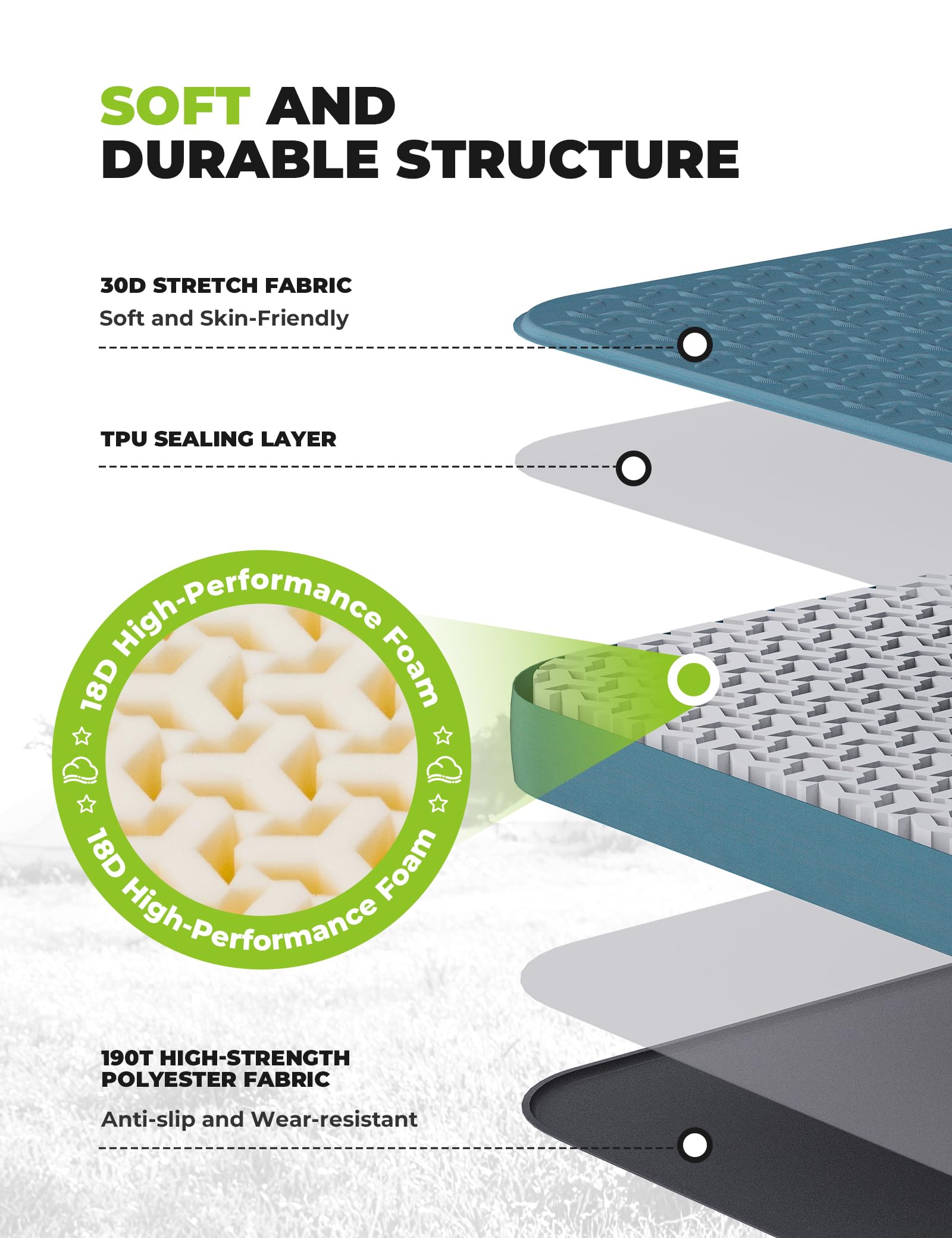 QuNature automatic inflation speeds setup in seconds for quick comfort