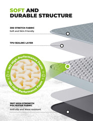 QUNATURE high R-value insulation illustration highlights cold-ground protection