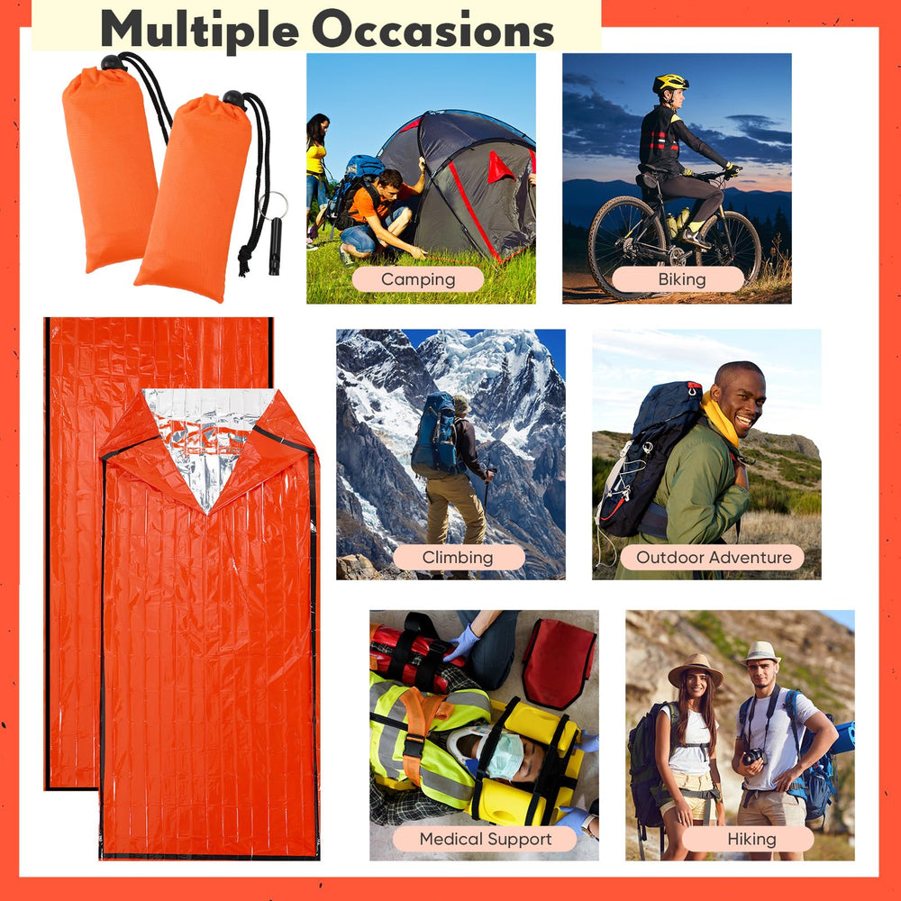 Qunclay packable survival shelter kit ideal for camping and hiking.