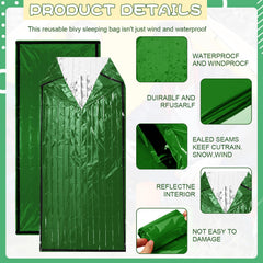 Qunclay thermal insulated sleeping bag green enhances warmth on cool camping nights.