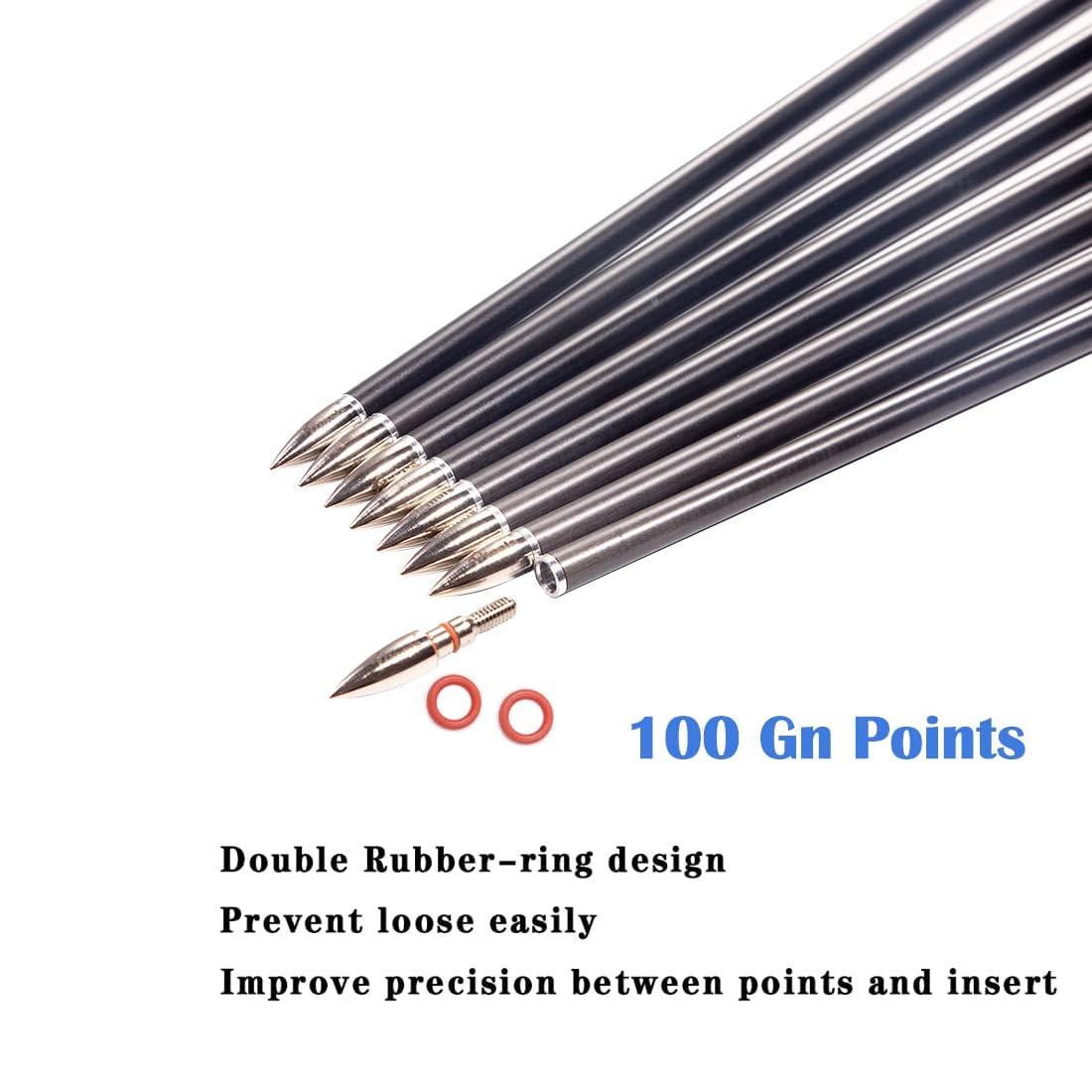 QunYing carbon arrow 28-inch 400 spine for heavy-draw bows