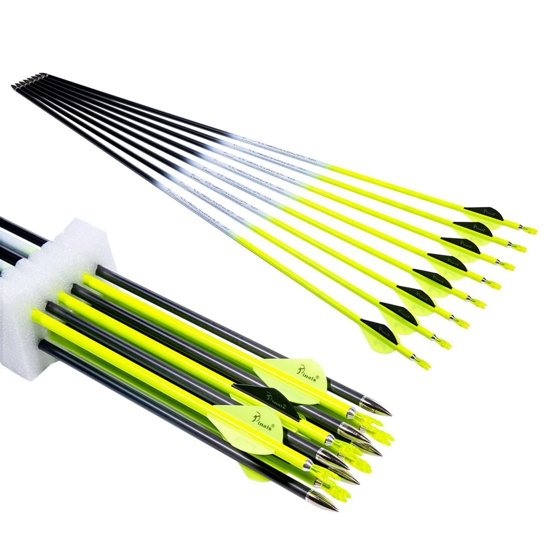 QunYing carbon arrow 30in shaft with 300 spine for precise target practice