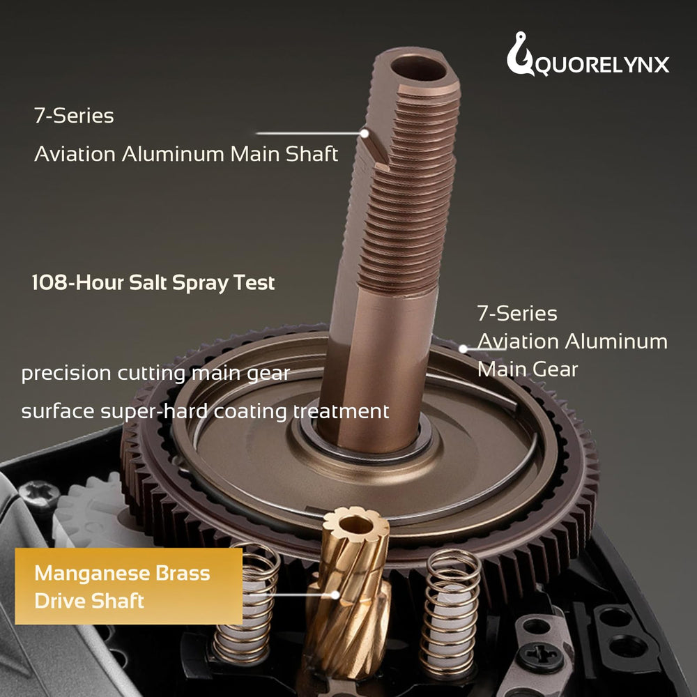 QUORELYNX 6+1 stainless steel bearings deliver smooth casts