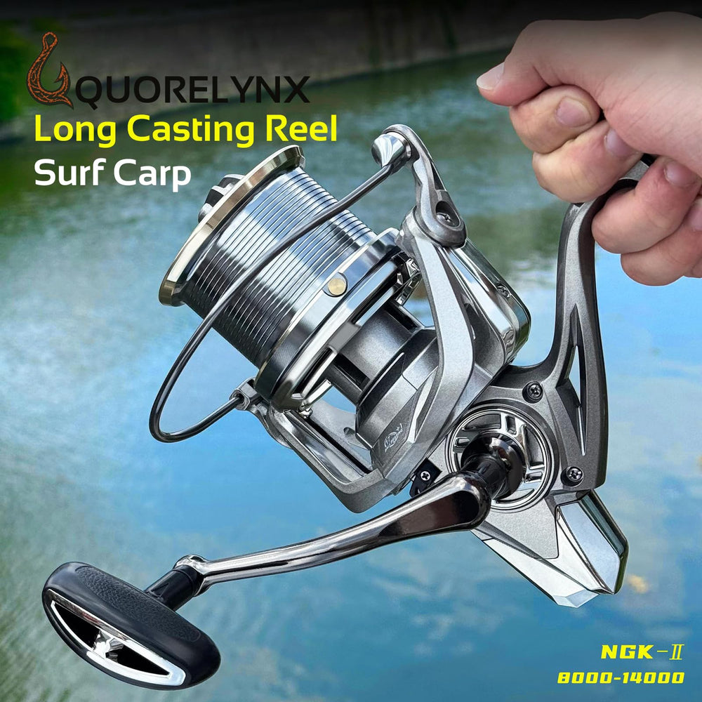 QUORELYNX reel with 6+1 bearings for ultra smooth operation