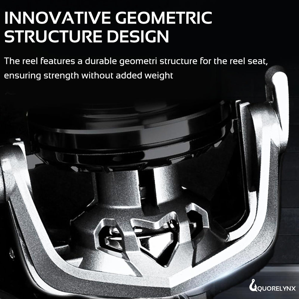 QUORELYNX saltwater-ready design resists corrosion for reliable inshore use.