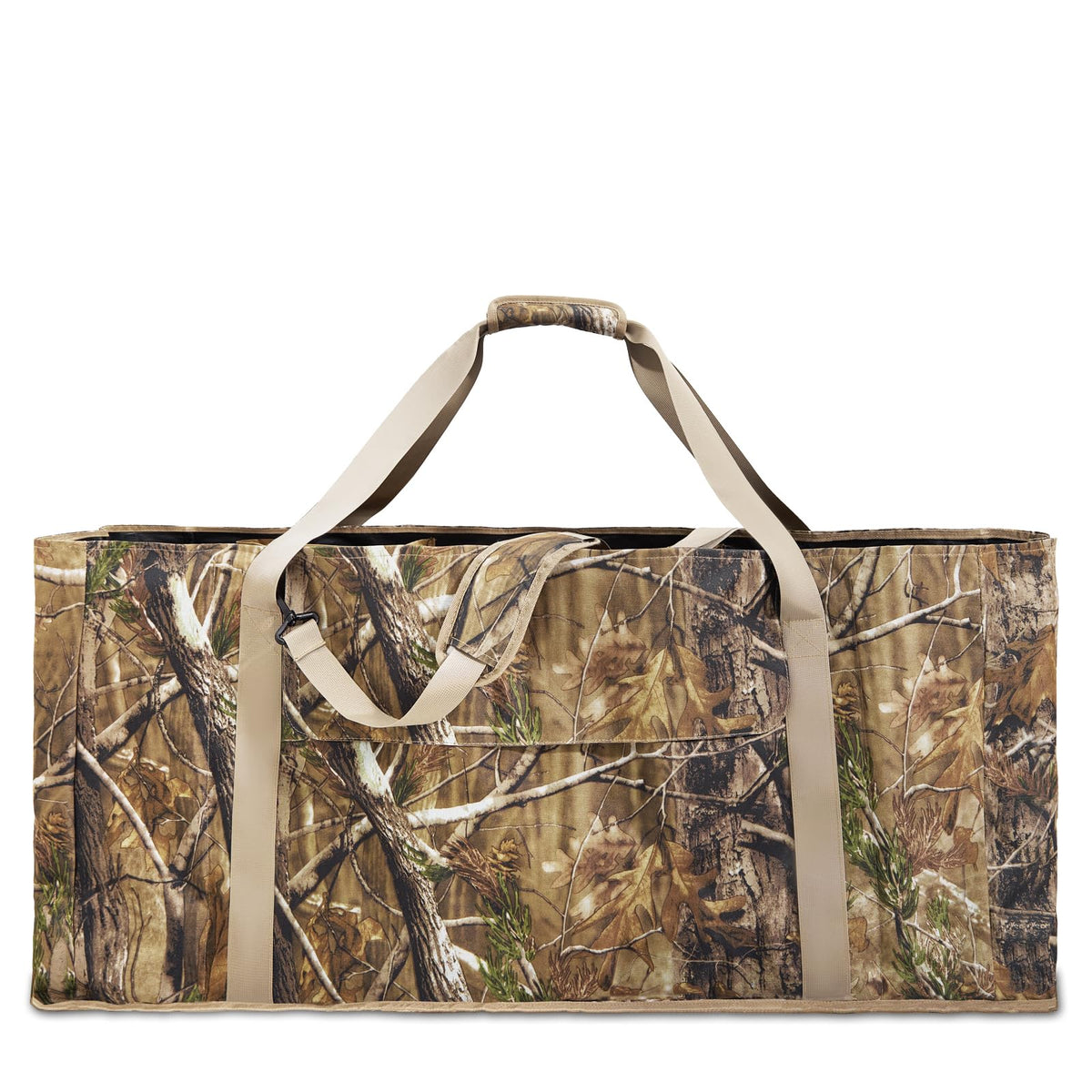 Quovexa decoy bag 12-slot layout keeps decoys organized for quick access.